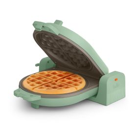 Nonstick Interior Waffle Maker kitchenware (Color: Seaglass)