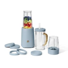 Personal Blender Set with 12 Pieces, 240 W (Color: Cornflower Blue)